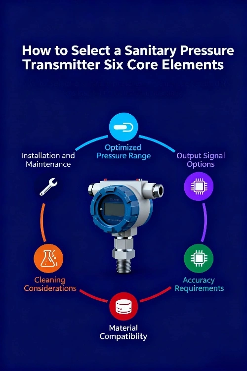 Selecting a sanitary pressure transmitter