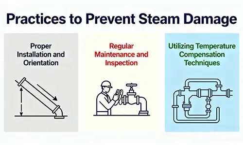Practices to prevent temperature condesation