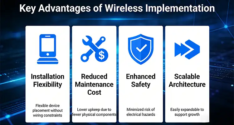 Key Advantages of Wireless Implementation