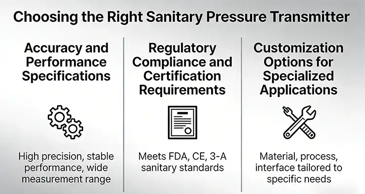 Choosing the Right Sanitary Pressure Transmitter: