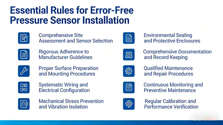 10 Essential Rules for Error-Free Pressure Sensor Installation 10 Essential Rules for Error-Free Pressure Sensor Installation