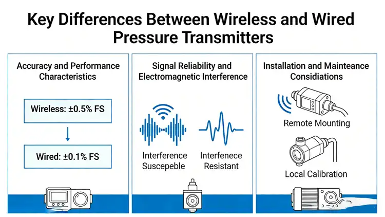 Key Differences Between Wireless and Wired Pressure Transmitters