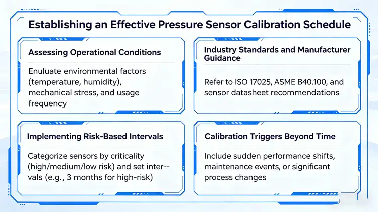 Establishing an Effective Pressure Sensor Calibration Schedule