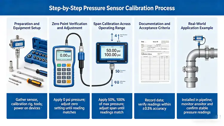 Step-by-Step Pressure Sensor Calibration Process