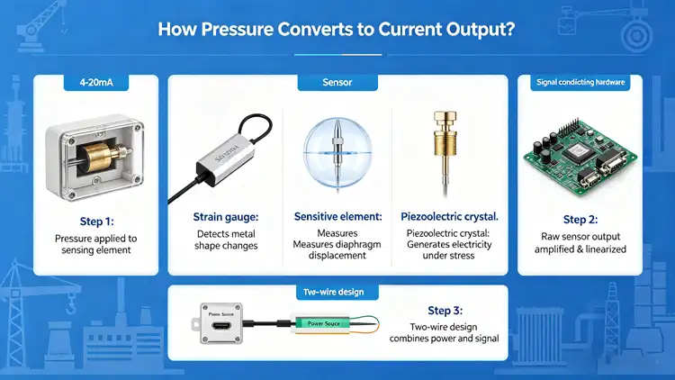 How Pressure Converts to Current Output?