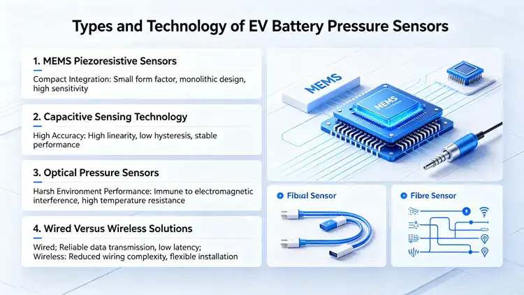 Types and Technology of EV Battery Pressure Sensors Types and Technology of EV Battery Pressure Sensors