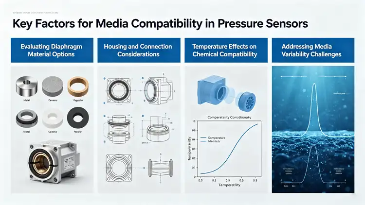 Key factors for media compatibility in pressure sensor