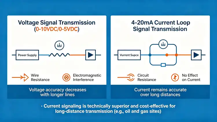 Current Loop versus Voltage Signal Transmission Current Loop versus Voltage Signal Transmission