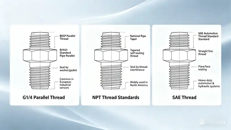 Pressure Sensor connections Pressure Sensor connections