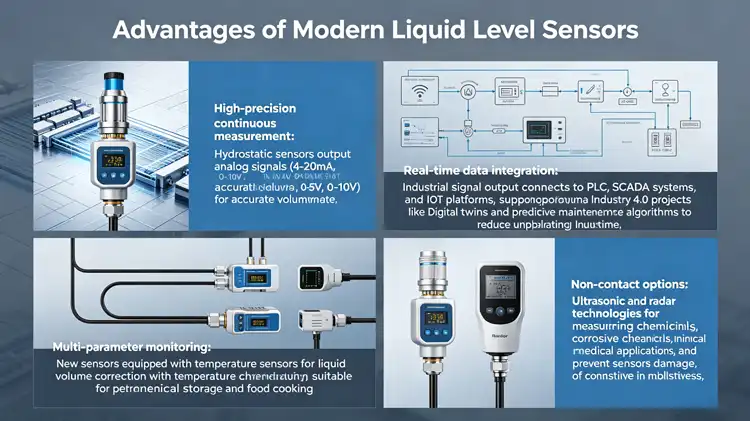 Advantages of Modern Liquid Level Sensors Advantages of Modern Liquid Level Sensors
