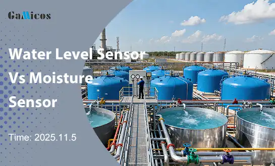 What is the difference between a moisture sensor and a water level sensor?