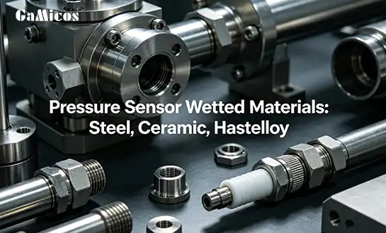Pressure Sensor Wetted Materials: Steel, Ceramic, Hastelloy