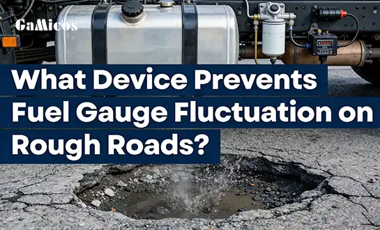 What Device Prevents Fuel Gauge Fluctuation on Rough Roads?