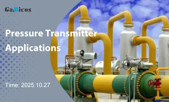 What industries are pressure transmitters commonly used in?